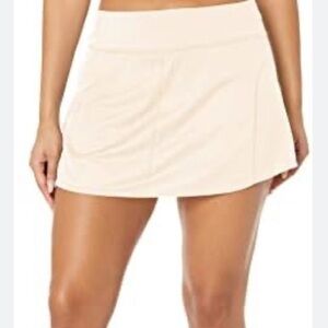 Gilly Hicks Go Recharge Active Tennis Skirt Skort Cream Medium